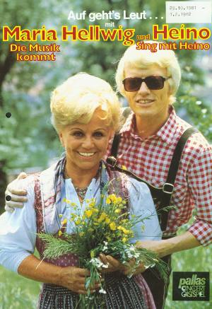 Maria Hellwig and Heino - The stars together on tour in Germany for the first time 1981/82