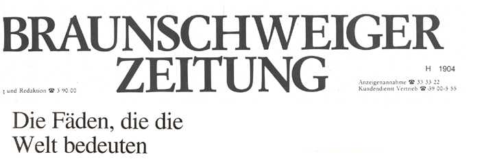 1. Deutschland Tournee Augsburger Puppenkiste 1998/99 - Braunschweiger Zeitung 1999