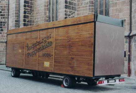 1st German Tour Augsburger Puppenkiste 1998/99 - The Augsburger PuppenkistenMobil, the mobile tour-stage of the most famous German marionette-theater Augsburger Puppenkiste